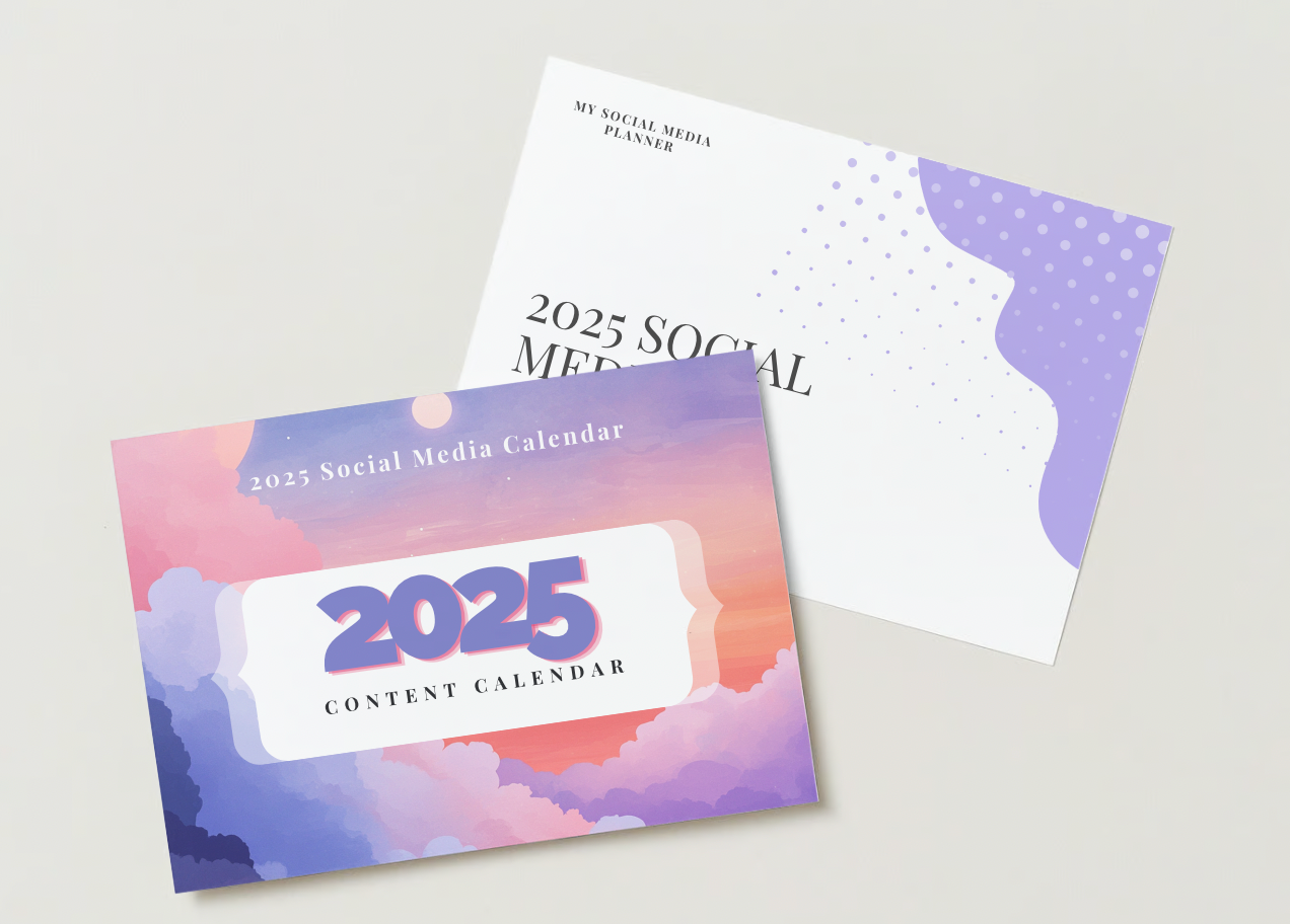 2025 Social Media Content Planner Bundle (Instant Download)