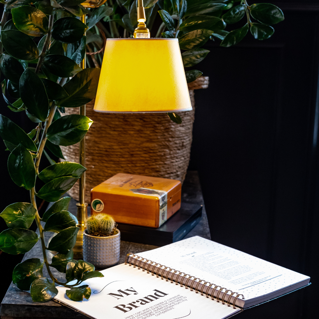 Social Media Content Planner and Workbook Sunflower Design (Undated)