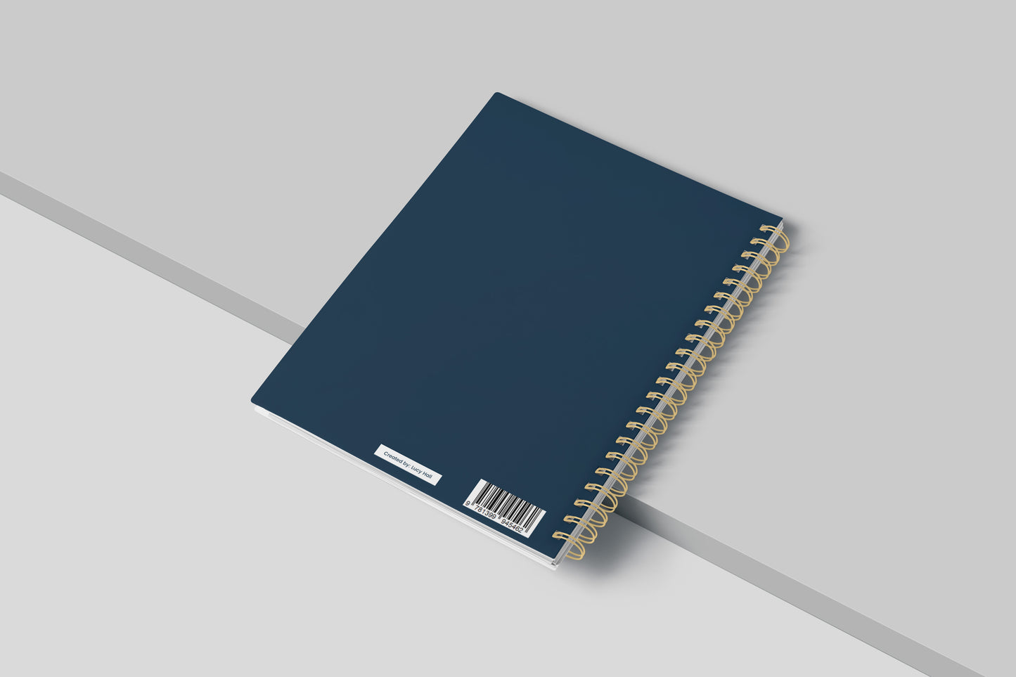 Undated Social Media Content Planner and Workbook Blue and Gold