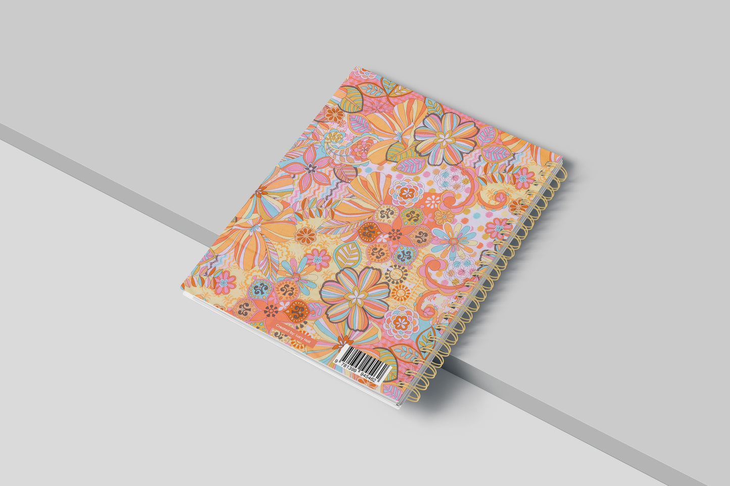 Social Media Content Planner and Workbook Bright Florals (Undated)
