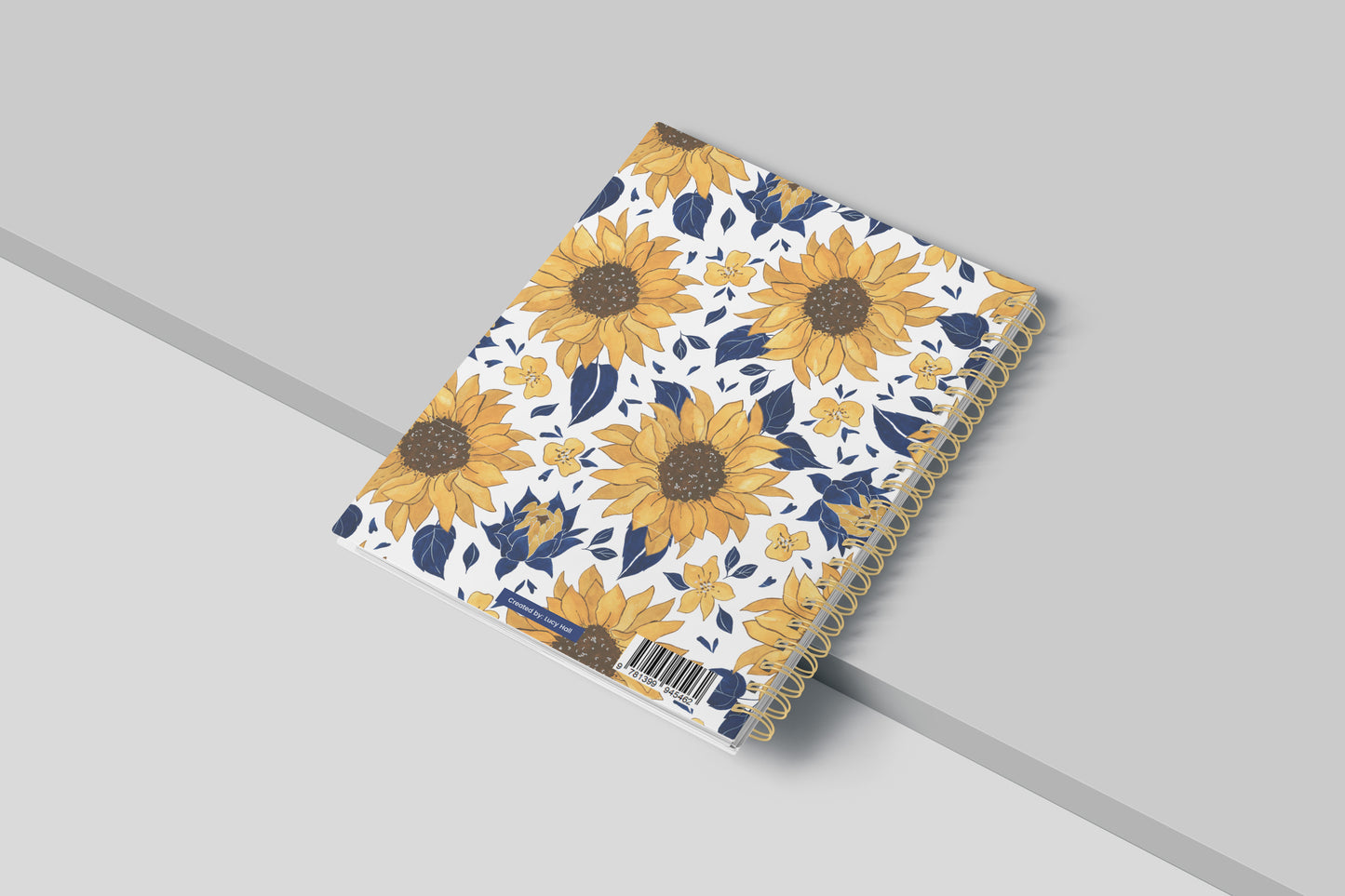 Social Media Content Planner and Workbook Sunflower Design (Undated)