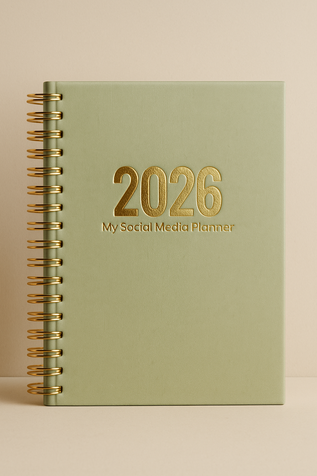 2026 Social Media Planner and Diary + Awareness Dates - Luxe Minimal Sage