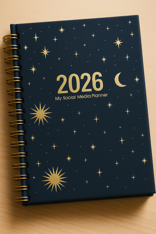 2026 Social Media Planner and Diary + Awareness Dates - Celestial Glow