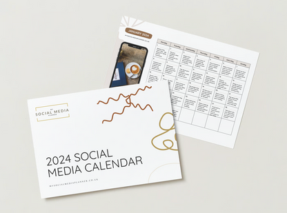2024 Social Media Calendar (Instant Digital Download)