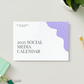 2025 Social Media Content Planner Bundle (Instant Download)