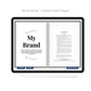 Social Media Marketing Planner and Workbook (Digital Edition, GoodNotes, iPad, PDF)