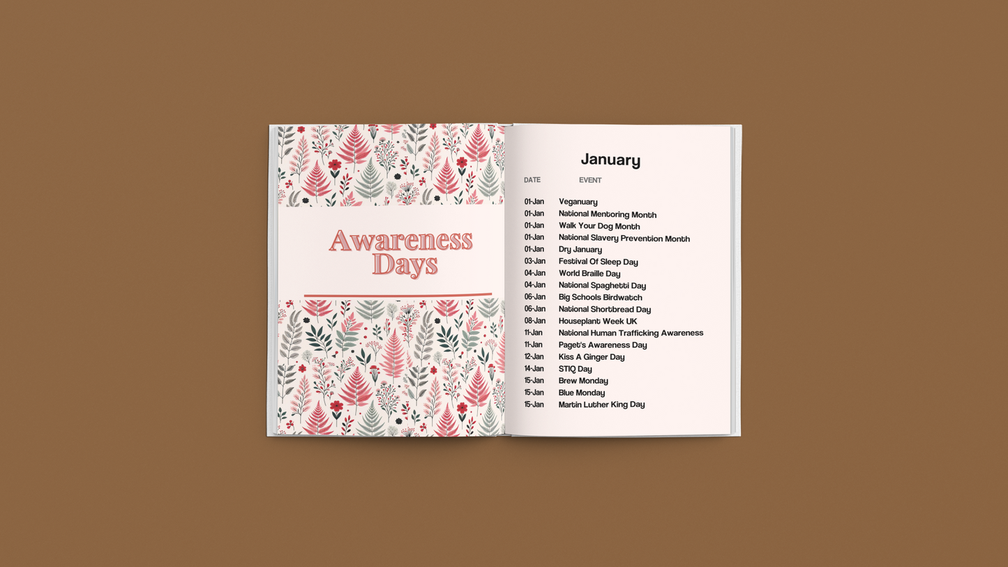 Little Book of Awareness Days, Holidays and Events Calendar 2024 Digital Edition (PDF)