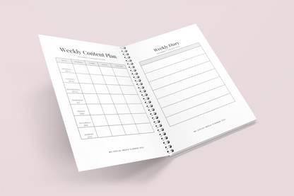 2025 Social Media Planner and Diary + Awareness Dates - Dreamy Clouds Design