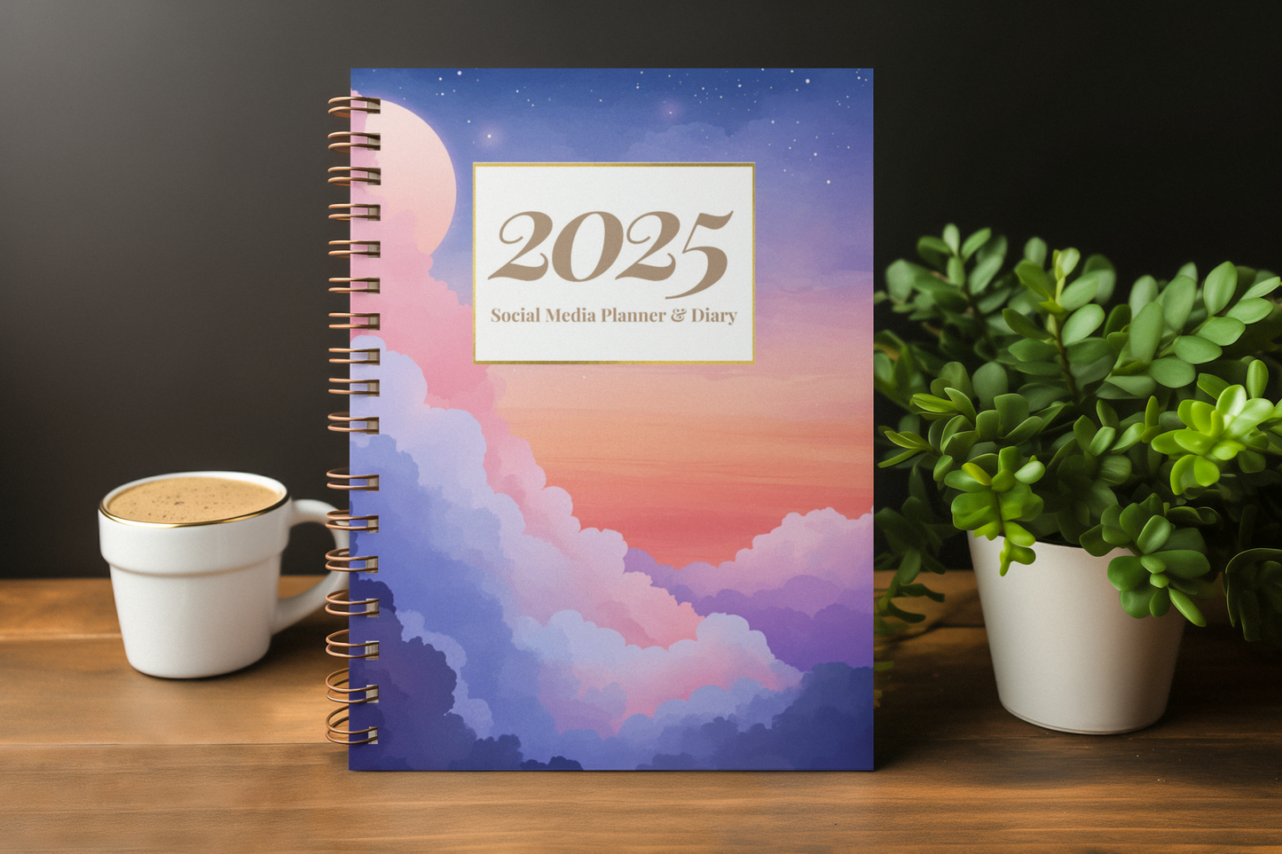 2025 Social Media Planner and Diary + Awareness Dates - Dreamy Clouds Design