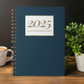2025 Social Media Planner and Diary + Awareness Dates - Navy and Gold