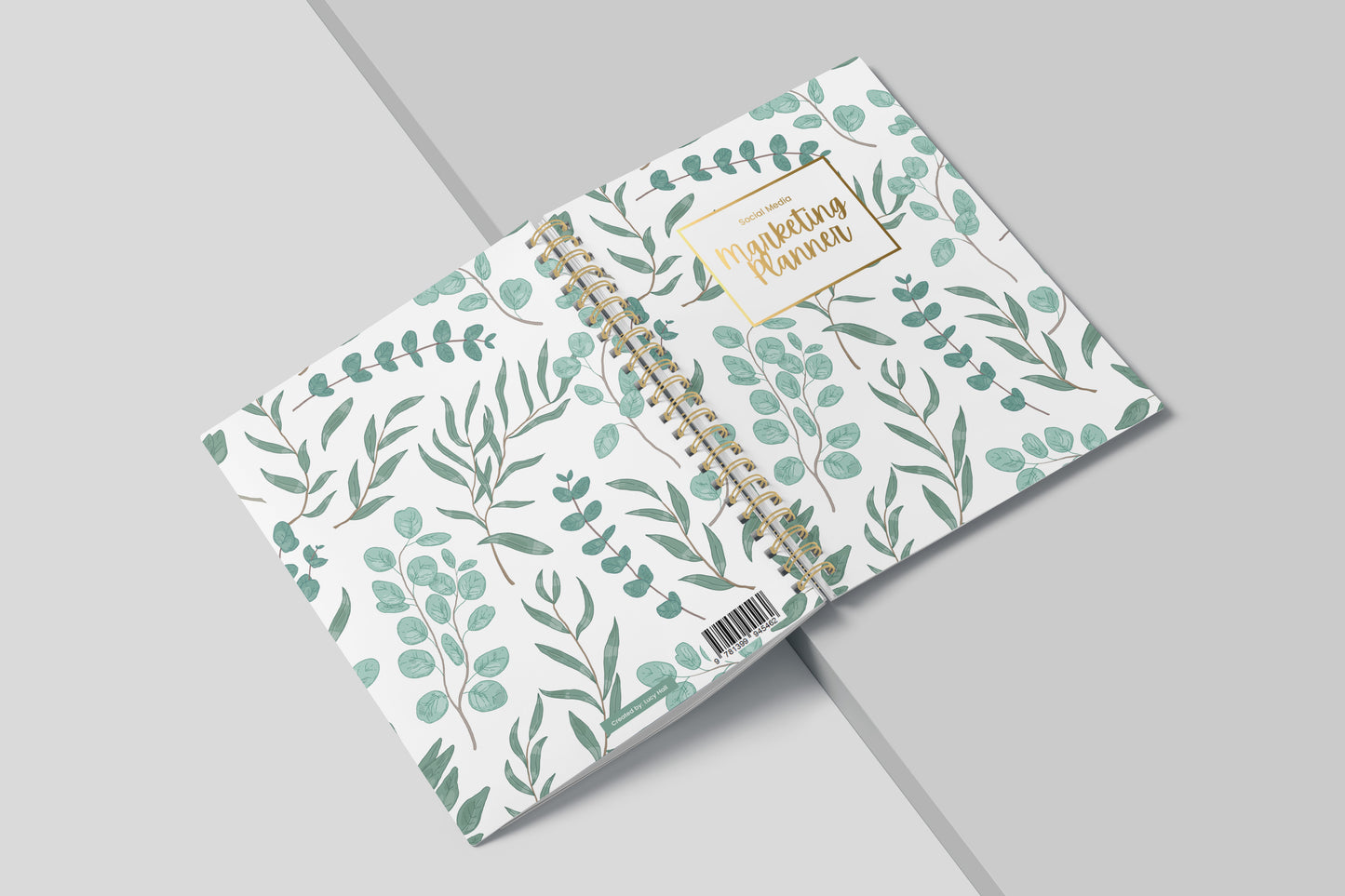 2024  Social Media Content Planner and Workbook  Leafy Green