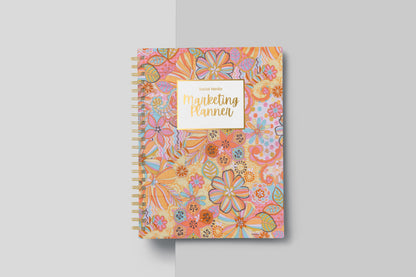 2024 Social Media Content Planner and Workbook Bright Florals