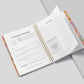 Social Media Content Planner and Workbook Bright Florals (Undated)