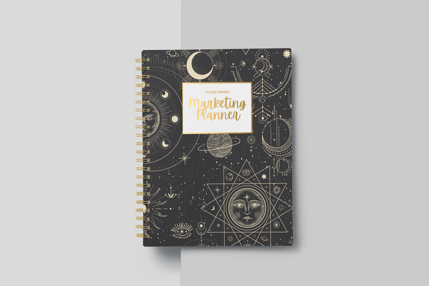2024  Social Media Content Planner and Workbook Mystical Vibes