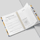 Social Media Content Planner and Workbook Sunflower Design (Undated)